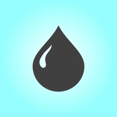 Kan damlası ikonu. Vektör illüstrasyonu