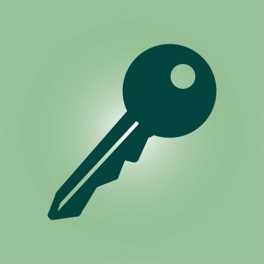 Anahtar simgesi. Kilit erkek. Güvenlik işareti. Düz tasarım stili.