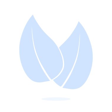 Yaprak simgesi. Taze doğal ürün simgesi. Organik ürün işareti. Düz tasarım stili.