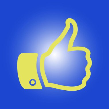 Simge gibi. El parmak tabela. Sembol başparmak. Düz tasarım stili. 