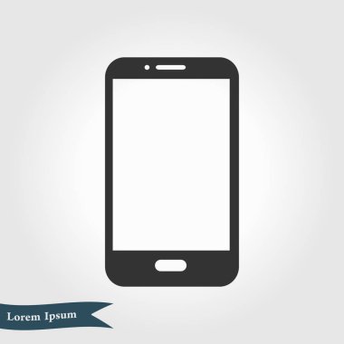 Smartphone kutsal kişilerin resmi, vektör çizim vektör çizim 