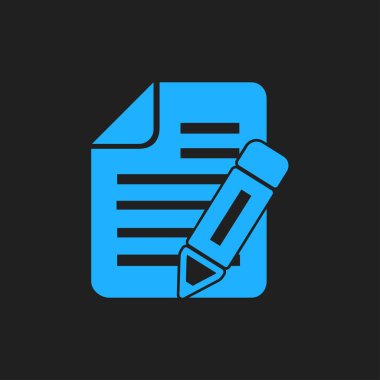 belge simgesi. vektör illüstrasyonu