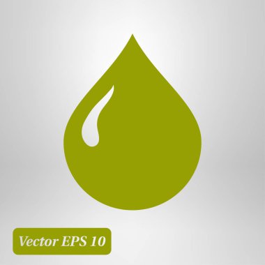 Kan damlası ikonu. Vektör illüstrasyonu