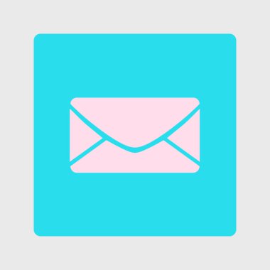 Düz simgesi mektup. Posta simgesini. 