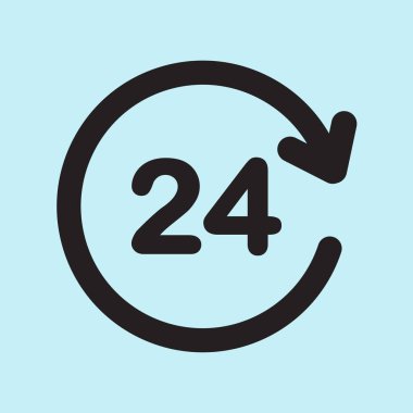 Saat saat etrafında bir gün simgesini açın..