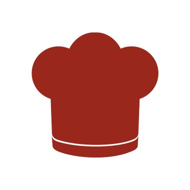 Chef şapka işareti simgesi. Şapka pişirme sembolü.