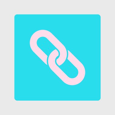 Bağlantı tek simge. Zincir bağlantı erkek.