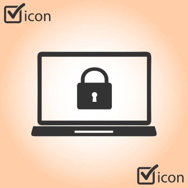 İnternet güvenliği konsepti ikonu. Tanımlama ve koruma simgesi.