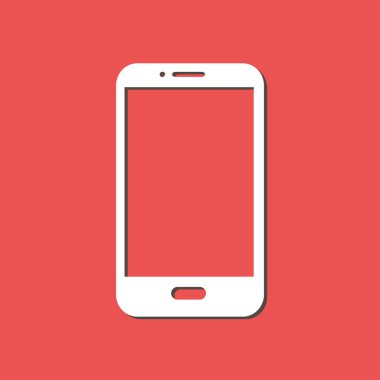 Akıllı telefon simgesinin vektör illüstrasyonu 