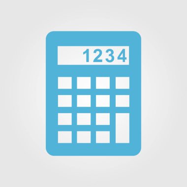 Hesap makinesi simge. Düz tasarım stili. EPS 10