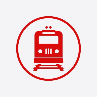 Tren simgesi. Metro erkek. Tren istasyonu işareti.