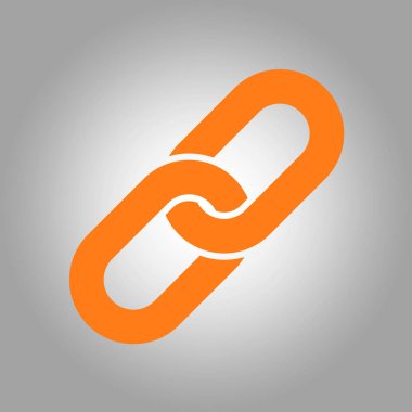 Bağlantı tek simge. Zincir bağlantı erkek.