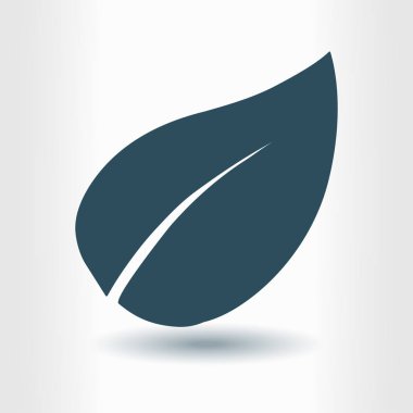 Yaprak simgesi. Taze doğal ürün. Organik ürün erkek. Düz tasarım stili.