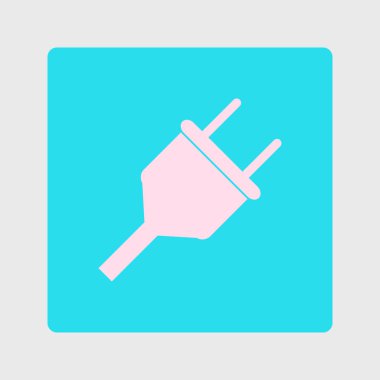 Vektör elektrik dolgu ağı düz simgesi.