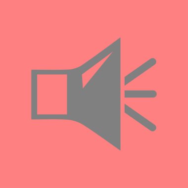 Hoparlör simgesi. Hoparlör ses işareti simgesi. Sembol ses. Düz tasarım stili. Vektör Eps 10.