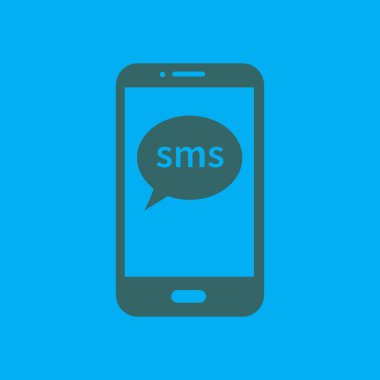 Akıllı telefon simgesinin vektör illüstrasyonu 