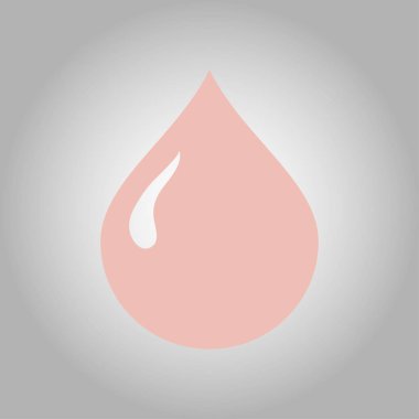 Kan damlası ikonu. Vektör illüstrasyonu