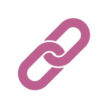 Bağlantı tek simge. Zincir bağlantı erkek.