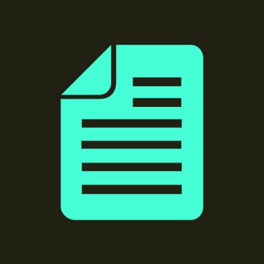 belge simgesi. vektör illüstrasyonu