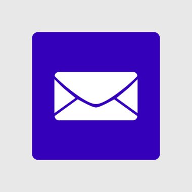 Düz simgesi mektup. Posta simgesini. 