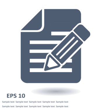 kalem simgesine sahip belge.