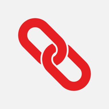 Bağlantı tek simge. Zincir bağlantı erkek.