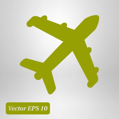 Uçak simgesi. Seyahat erkek. Alt yazıyı uçaktan uçak.