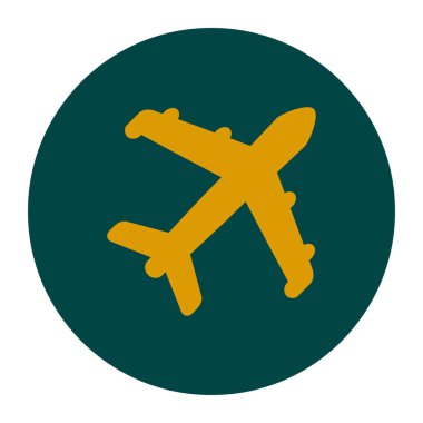 Uçak simgesi. Seyahat erkek. Alt yazıyı uçaktan uçak.