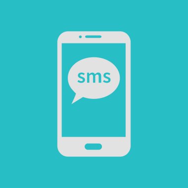 Akıllı telefon simgesinin vektör illüstrasyonu 