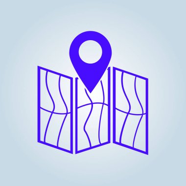 Harita simgesi. Konumu sembolü.