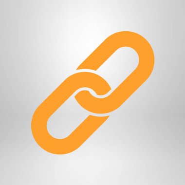 Bağlantı tek simge. Zincir bağlantı erkek.