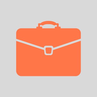 Evrak çantası ikonu, vektör illüstrasyonu. düz tasarım biçimi 