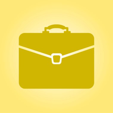 Evrak çantası ikonu, vektör illüstrasyonu. düz tasarım biçimi 