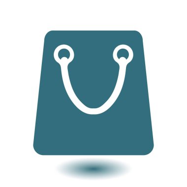 Alışveriş poşeti ikonu. vektör illüstrasyonu