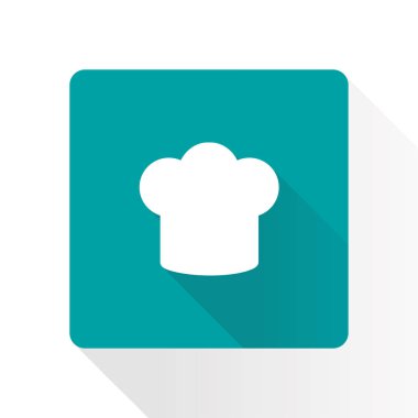 Chef şapka işareti simgesi. Şapka pişirme sembolü.