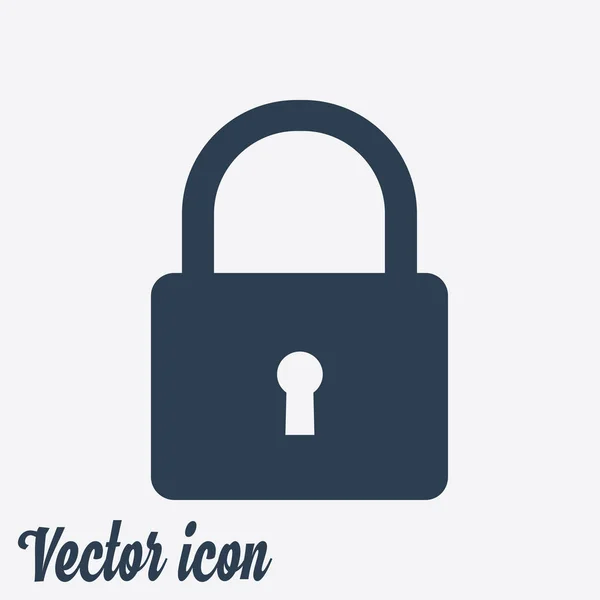 Icône Verrouillage Style Design Plat Vecteur Eps10 — Image vectorielle