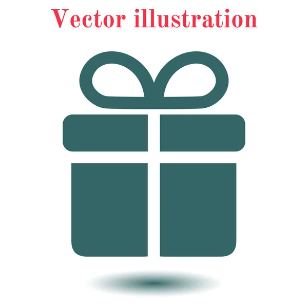 Значок Коробки Подарка Векторная Иллюстрация — стоковый вектор