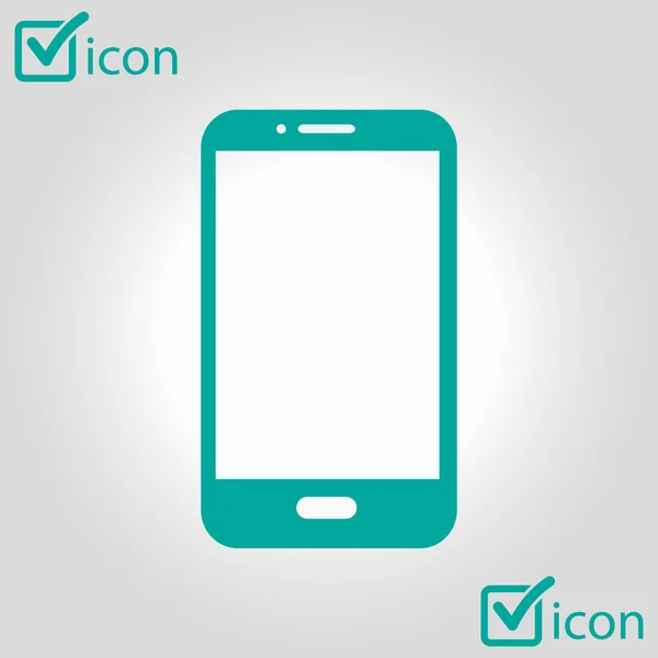 Ilustración Vectorial Del Icono Del Smartphone Estilo Diseño Plano — Vector de stock