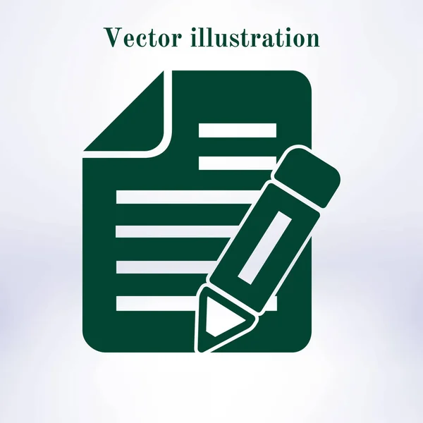 Значок Документа Векторная Иллюстрация — стоковый вектор
