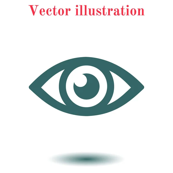 Icono Del Ojo Estilo Diseño Plano — Vector de stock