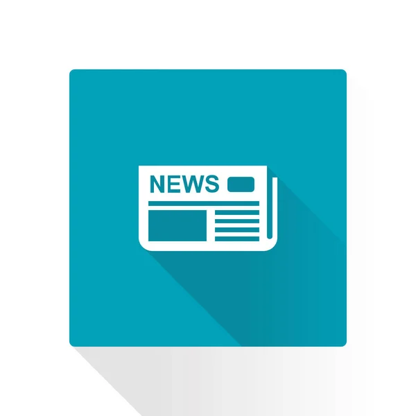 Icono Las Noticias Diseño Plano — Vector de stock