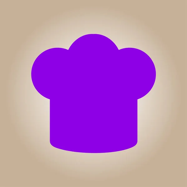 Піктограма Значка Капелюха Шеф Кухаря Символ Приготування Капелюхів — стоковий вектор
