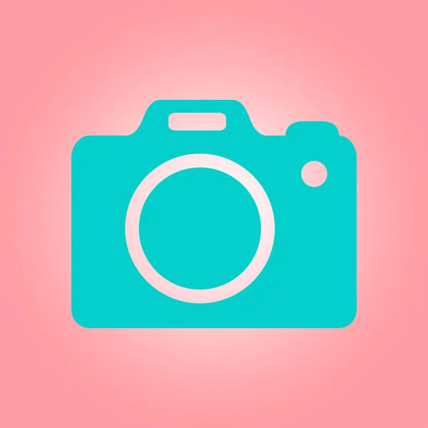 Photo Camera Simbol Dslr Camera Sign Icon Digital Camera Flat — Stock Vector