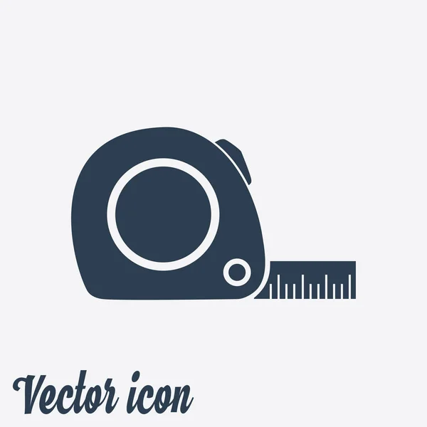 Icono Cinta Métrica Simbol Construcción Ruleta — Vector de stock