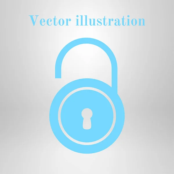 Icon Freischalten Flachen Design Stil Vektor Eps10 — Stockvektor