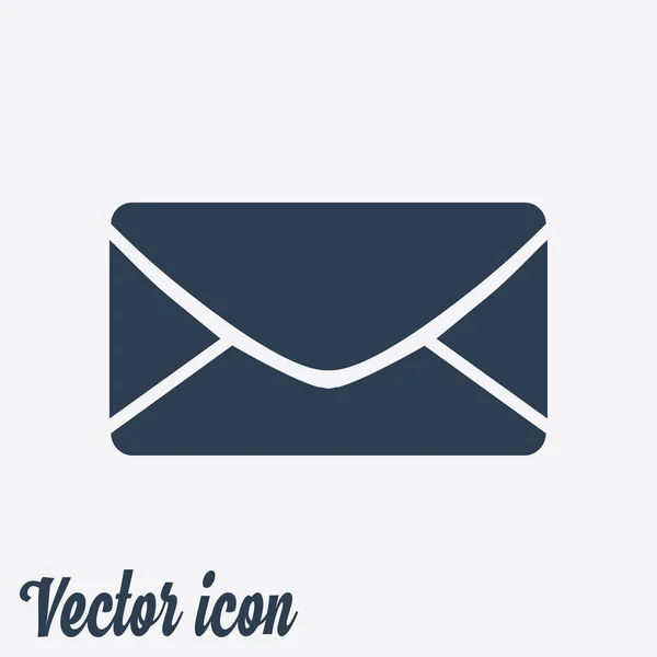 Ícone Plano Letter Mail Ícone — Vetor de Stock