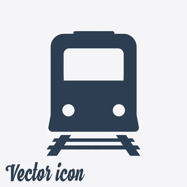 Icône Train Simbol Métro Panneau Gare Ferroviaire — Image vectorielle