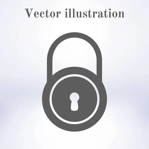 Icône Verrouillage Style Design Plat Vecteur Eps10 — Image vectorielle