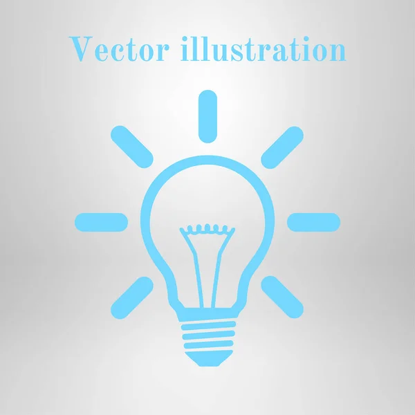 Lichtzeichen Symbol Idee Glühbirne Symbol — Stockvektor