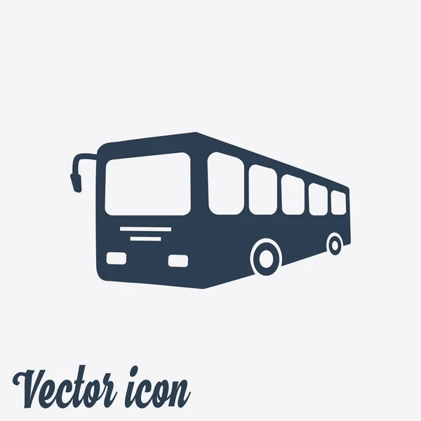 Icône Signe Bus Symbole Des Transports Publics — Image vectorielle